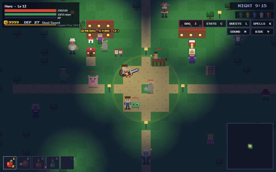 Fighting at night